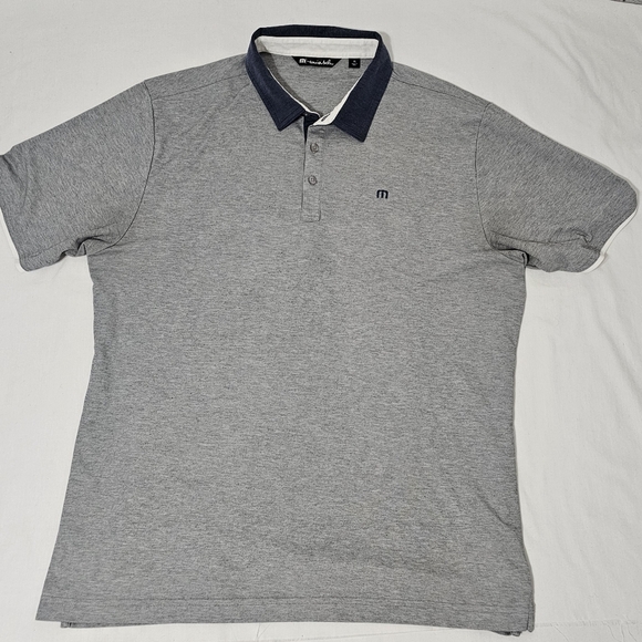 Travis Mathew Other - TravisMathew Gray Polo Shirt XL Pima Cotton Blend Golf Casual
